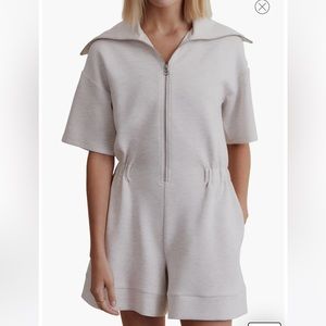 Caldwell Platter Collar Romper- VARLEY